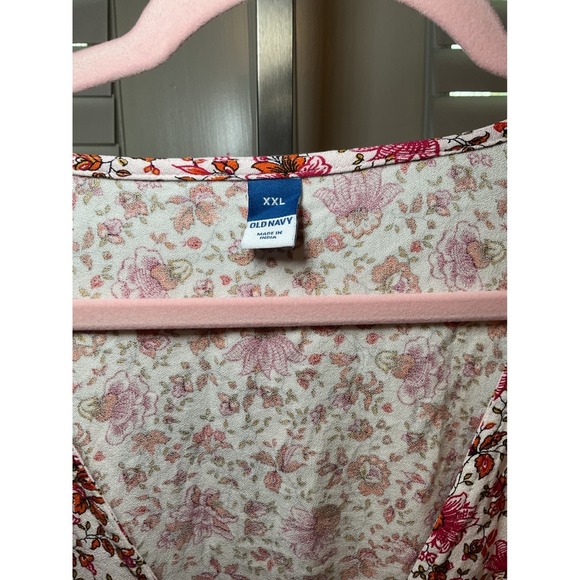 Old Navy Floral Dress V-Neck Short Sleeve Casual Summer Dress XXL - Picture 3 of 11